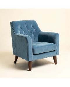 Berrios Tufted Arm Chair In Blue (synthetic illustration; no displayed measurements)