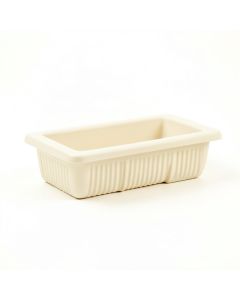 Willow Canyon Empty Railing Planter With Integral Brackets - Ivory (synthetic illustration; no displayed measurements)