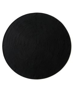 Meadow Canyon Round Area Rug - Black (synthetic illustration; no displayed measurements)