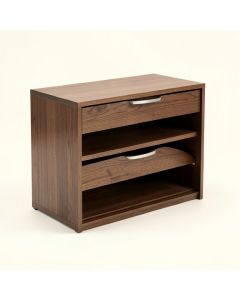 Ostrowski 12 Pair Espresso Shoe Storage Cabinet (synthetic illustration; no displayed measurements)
