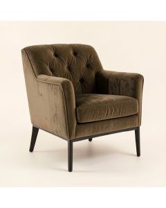Fitchett 37 '' Wide Tufted Velvet Club Chair (synthetic illustration; no displayed measurements)