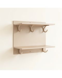 Harbor Bluff Wall-Mounted Entryway Organizer Shelf - Beige (synthetic illustration; no displayed measurements)