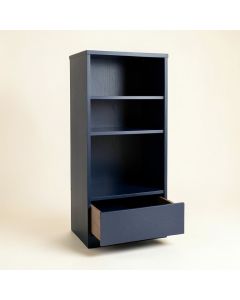 Harbor Arc Narrow Cubby Tower (synthetic illustration; no displayed measurements)