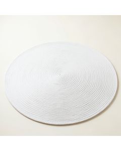 Willow Brook Round Area Rug - White (synthetic illustration; no displayed measurements)