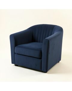 Ridge Crest Upholstered Armchair - Navy (synthetic illustration; no displayed measurements)