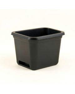 Bay Crossing Empty Raised Planter - Black (synthetic illustration; no displayed measurements)