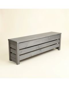 Rowan Canyon Narrow Outdoor Storage Bench - Gray (synthetic illustration; no displayed measurements)