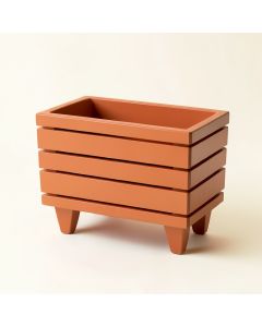 Lake Branch Empty Raised Planter - Terracotta (synthetic illustration; no displayed measurements)