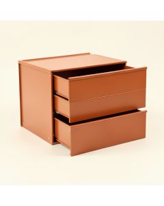 Hill Dale Under-Desk Drawer Unit - Terracotta (synthetic illustration; no displayed measurements)