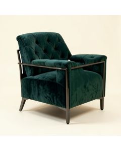 Marci 27.17 '' Wide Tufted Velvet Armchair (synthetic illustration; no displayed measurements)