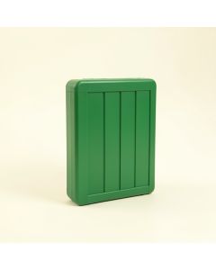 Maple Bluff Narrow Outdoor Storage Bench - Green (synthetic illustration; no displayed measurements)