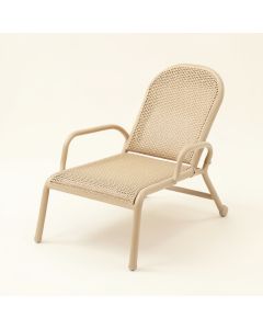 Maple Arc Outdoor Lounge Chair - Beige (synthetic illustration; no displayed measurements)