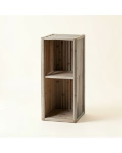Vale Bridge Narrow Cubby Tower - Gray (synthetic illustration; no displayed measurements)