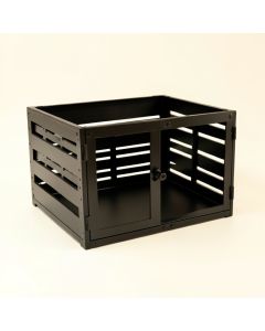 Field Brook Empty Furniture-Style Pet Crate - Black (synthetic illustration; no displayed measurements)