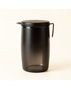 Brook Bridge Storage Canister With Lid - Black (synthetic illustration; no displayed measurements)