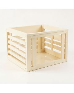 Clay Crossing Empty Furniture-Style Pet Crate - Cream (synthetic illustration; no displayed measurements)