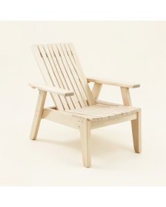 Reed Bridge Outdoor Lounge Chair - Ivory (synthetic illustration; no displayed measurements)