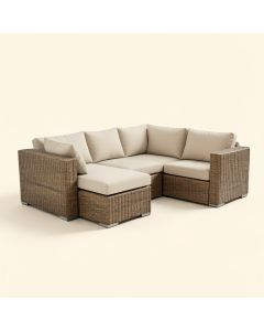 Manana Patio Sectional With Cushions (synthetic illustration; no displayed measurements)