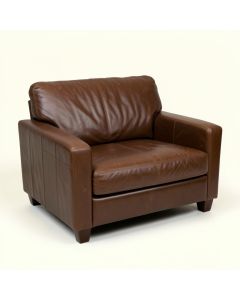 Melina 65 '' Genuine Leather Loveseat (synthetic illustration; no displayed measurements)