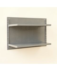 Shore Dell Empty Wall-Mounted Tool Organizer Panel - Gray (synthetic illustration; no displayed measurements)