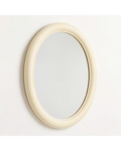 Linden Brook Framed Wall Mirror - Cream (synthetic illustration; no displayed measurements)