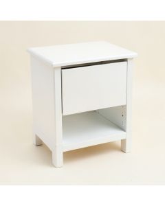 Etahsaam 1 - Drawer Nightstand In White (synthetic illustration; no displayed measurements)