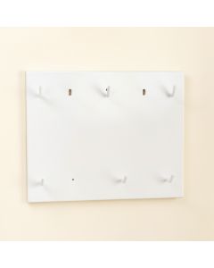 Summit Branch Empty Wall-Mounted Tool Organizer Panel - White (synthetic illustration; no displayed measurements)