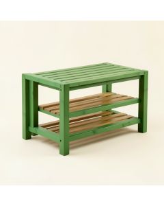 Juniper Branch Shoe Storage Bench - Green (synthetic illustration; no displayed measurements)