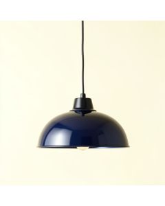 Maple Bend Pendant Light Suspended From One Plain Cable - Navy (synthetic illustration; no displayed measurements)