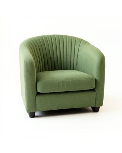 Flint Brook Upholstered Armchair - Green (synthetic illustration; no displayed measurements)