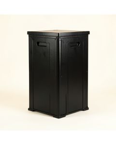 Reed Crossing Closed Outdoor Storage Box - Black (synthetic illustration; no displayed measurements)