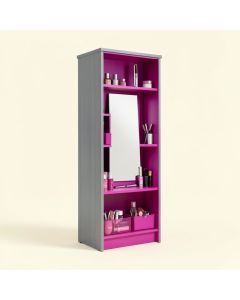 Rieves Over The Door Makeup Storage Jewelry Armoire With Mirror (synthetic illustration; no displayed measurements)