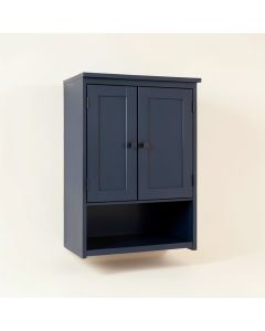 Heath Crest Wall-Mounted Laundry Cabinet - Navy (synthetic illustration; no displayed measurements)