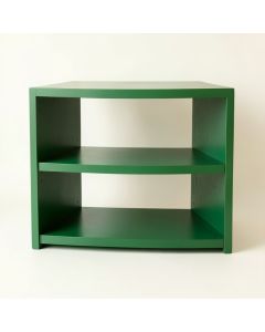 Sage Arc Desktop Shelving Unit (synthetic illustration; no displayed measurements)