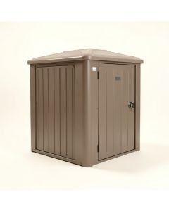 Factor 6 Ft. 1 In . W X 4 Ft. 3 In D Plastic Tool Shed (synthetic illustration; no displayed measurements)