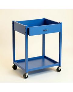 Brook Edge Empty Rolling Workshop Cart - Blue (synthetic illustration; no displayed measurements)