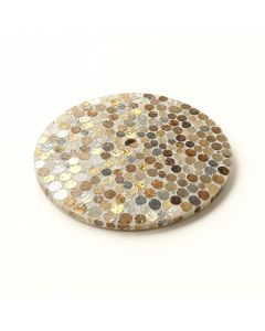 Glamour Grommet 12 '' X 12 '' Glass Penny Round Mosaic Tile (synthetic illustration; no displayed measurements)