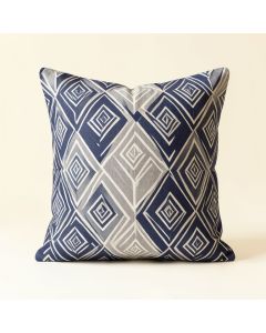 Geometric Print Outdoor Square Pillow Cover And Insert (synthetic illustration; no displayed measurements)