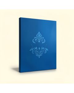 Meditation In Blue - Print On Metal (synthetic illustration; no displayed measurements)