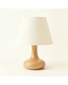 Laurel Bridge Table Lamp With A Plain Fabric Shade - Ivory (synthetic illustration; no displayed measurements)