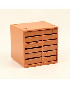 Vale Branch Small-Parts Storage Drawer Cabinet - Terracotta (synthetic illustration; no displayed measurements)