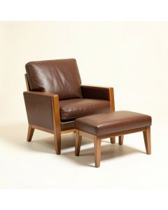 Wojtala Armchair And Ottoman (synthetic illustration; no displayed measurements)