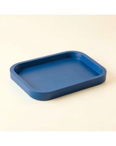 Moss Crest Serving Tray - Blue (synthetic illustration; no displayed measurements)