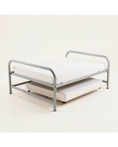 Bright Pop Metal Daybed With Trundle (synthetic illustration; no displayed measurements)