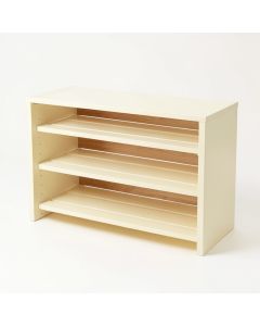 Summit Crest Shoe Storage Bench - Cream (synthetic illustration; no displayed measurements)