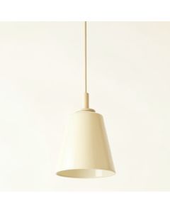 Willow Bluff Pendant Light Suspended From One Plain Cable - Cream (synthetic illustration; no displayed measurements)