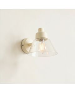 Ridge Bridge Wall Sconce Mounted On A Plain Wall - Ivory (synthetic illustration; no displayed measurements)