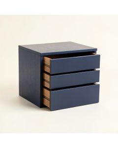 Bay Brook Small-Parts Storage Drawer Cabinet - Navy (synthetic illustration; no displayed measurements)