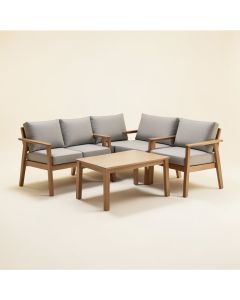 Yoshida Modern Outdoor 3 Piece Seating Group (synthetic illustration; no displayed measurements)