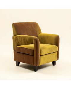 Malek Arm Chair In Brown/Yellow (synthetic illustration; no displayed measurements)